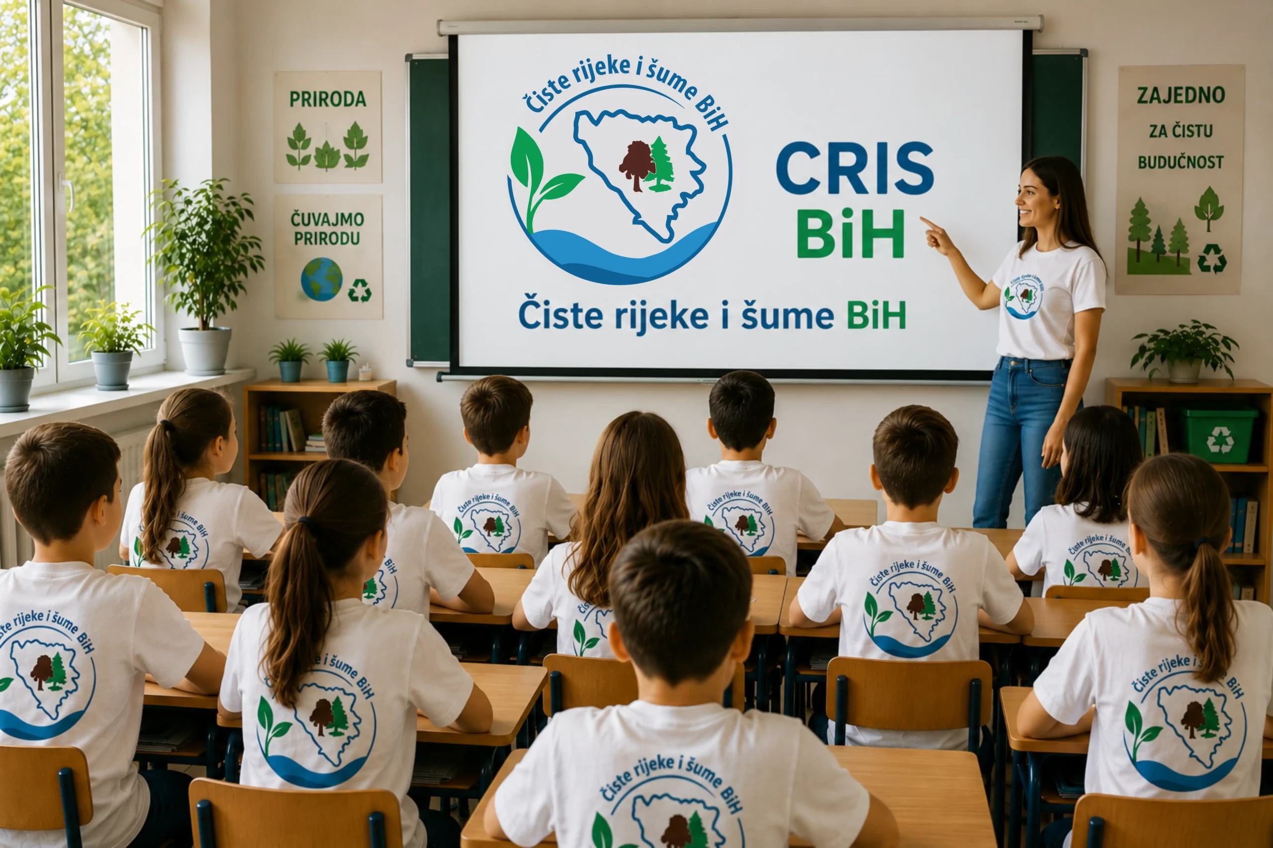 Djeca u učionici na CRIS BiH edukaciji