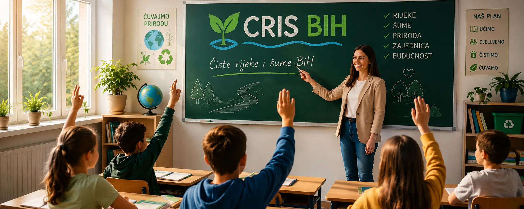 Djeca u školi uče oko CRIS BIH